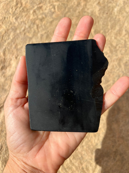 Australian Black Jade Slab 139g - Purple Door Alchemy
