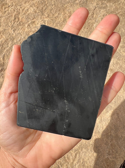 Australian Black Jade Slab 139g - Purple Door Alchemy
