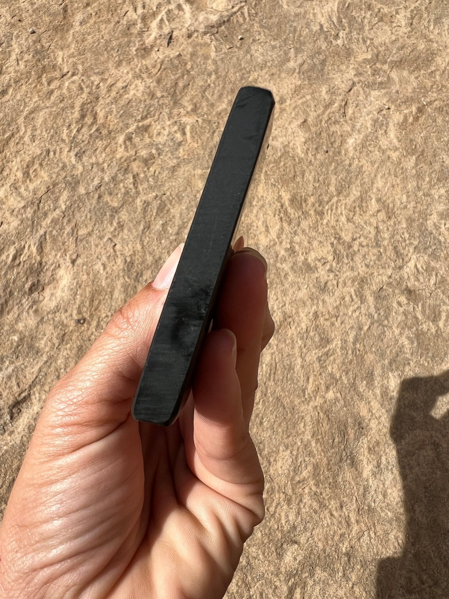 Australian Black Jade Slab 139g - Purple Door Alchemy