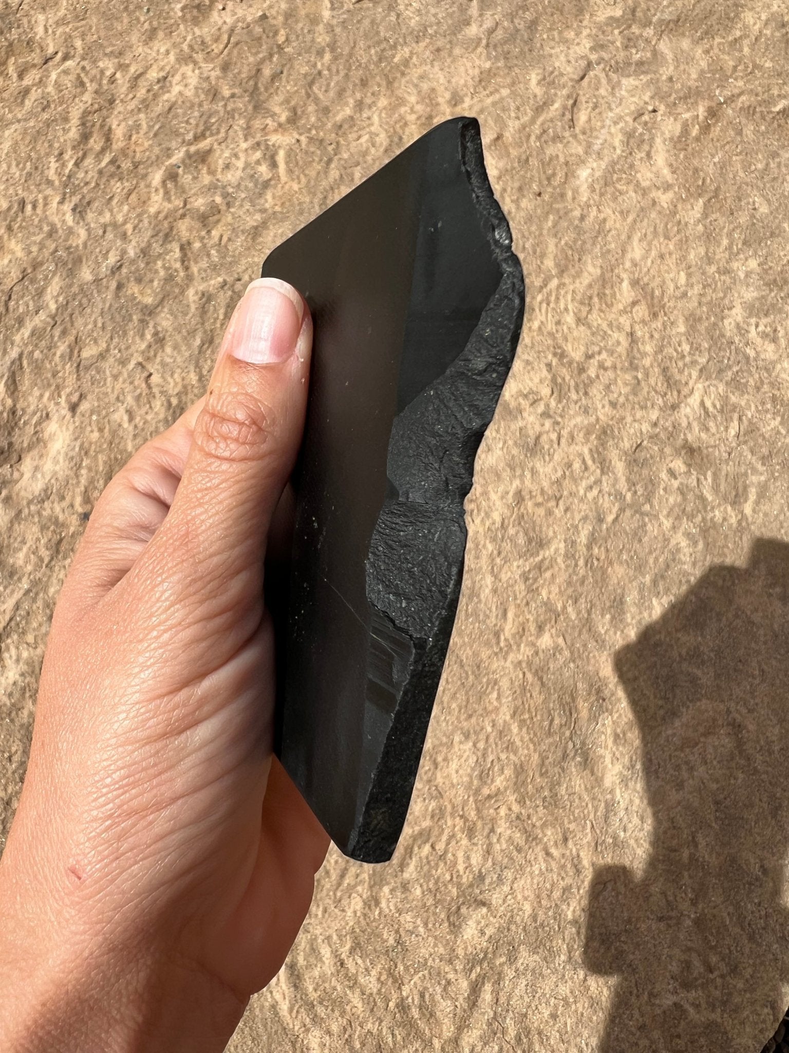 Australian Black Jade Slab 139g - Purple Door Alchemy