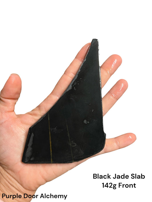 Australian Black Jade Slab 142g - Purple Door Alchemy