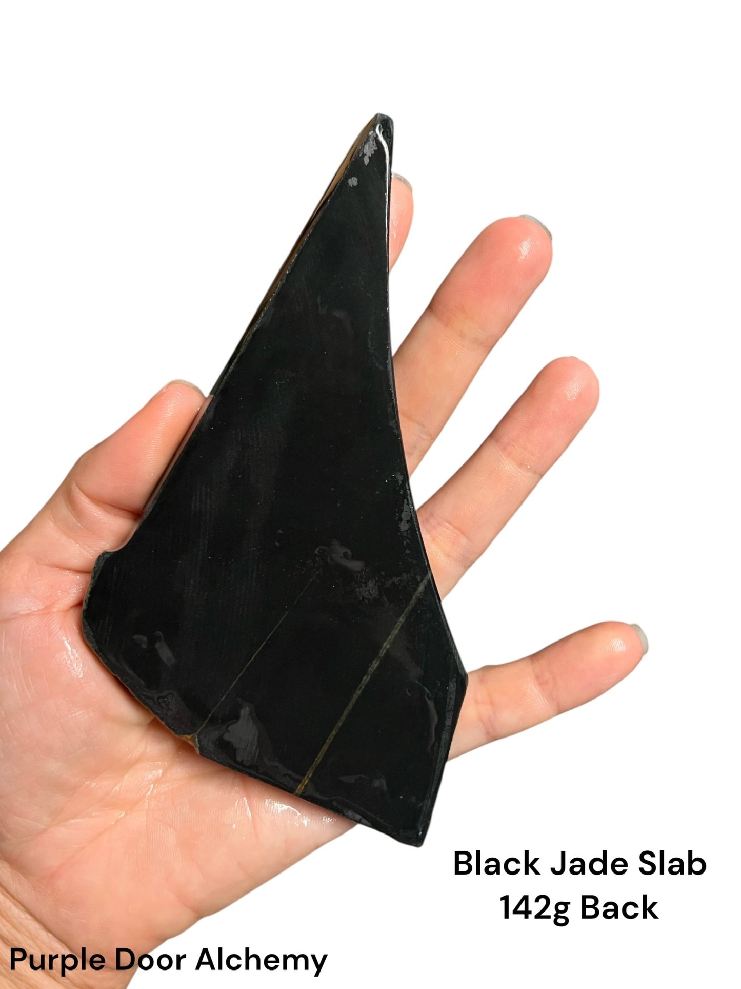 Australian Black Jade Slab 142g - Purple Door Alchemy