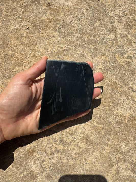 Australian Black Jade Slab 142g - Purple Door Alchemy