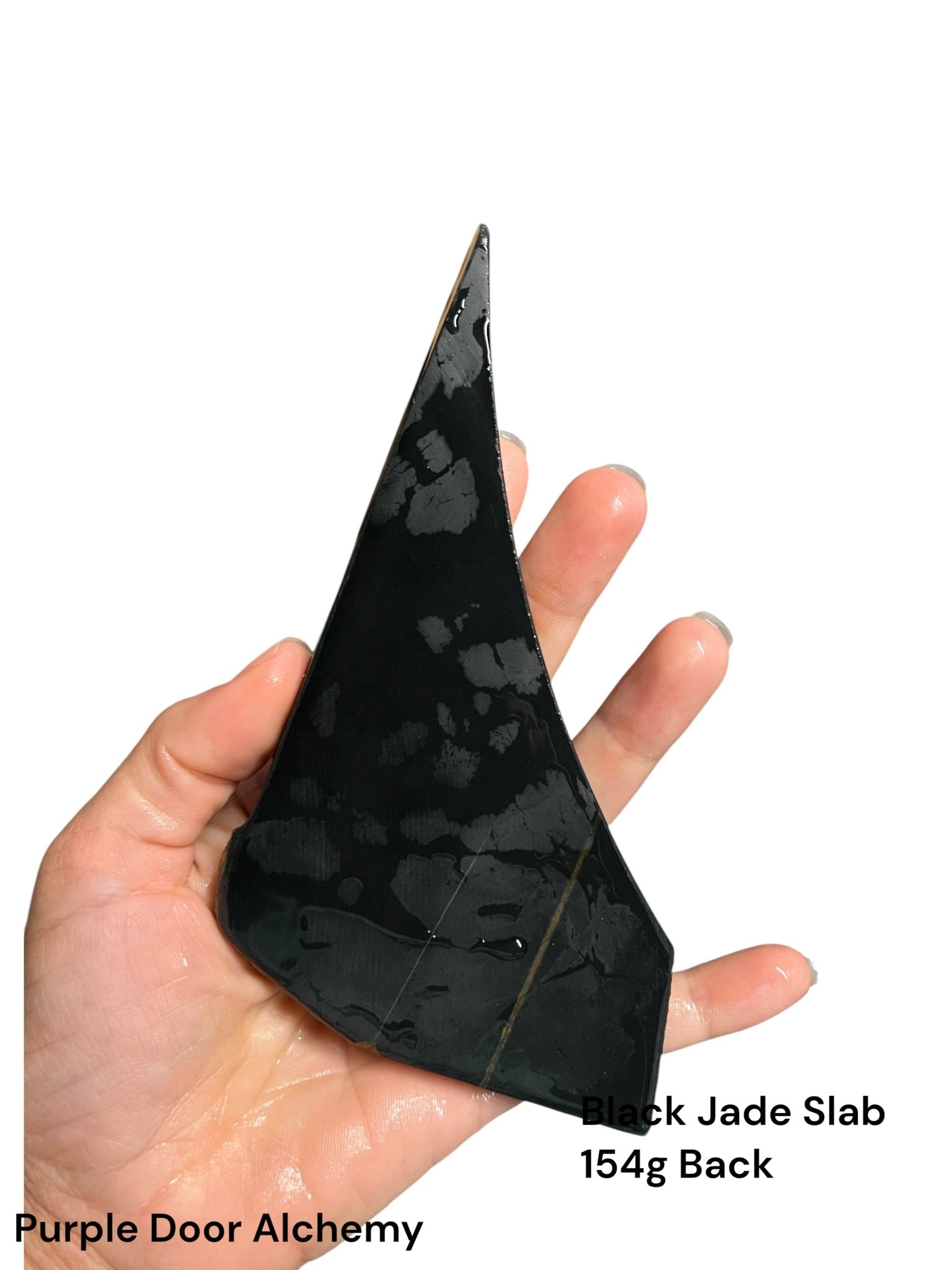 Australian Black Jade Slab 154g - Purple Door Alchemy