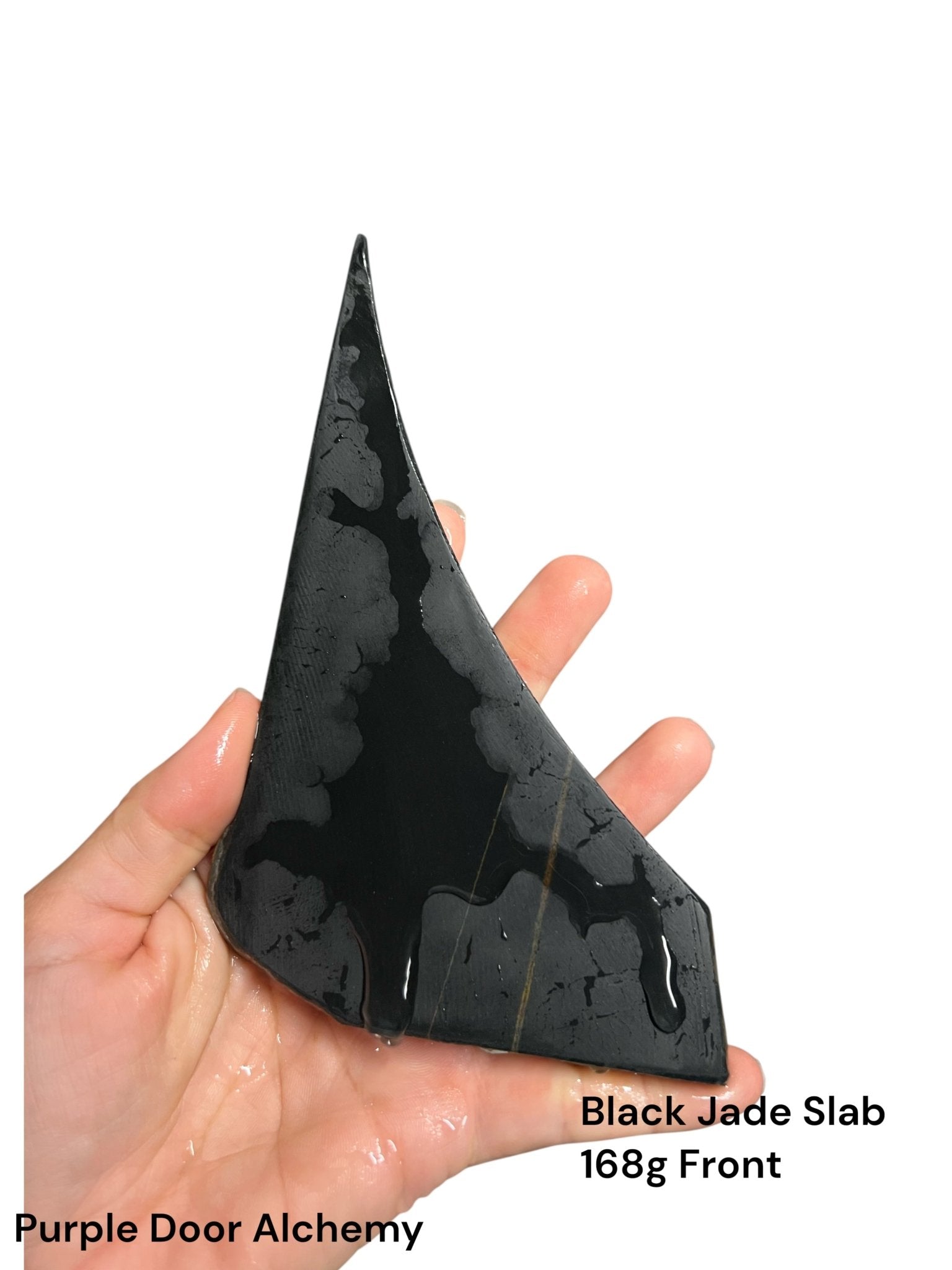 Australian Black Jade Slab 168g - Purple Door Alchemy