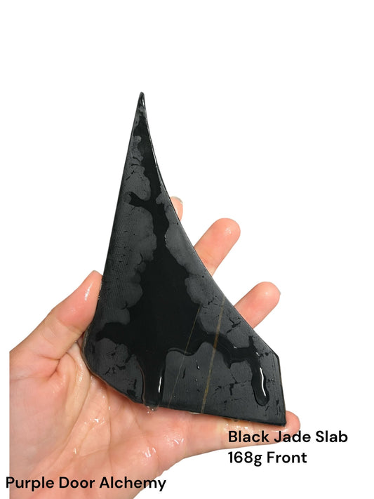 Australian Black Jade Slab 168g - Purple Door Alchemy