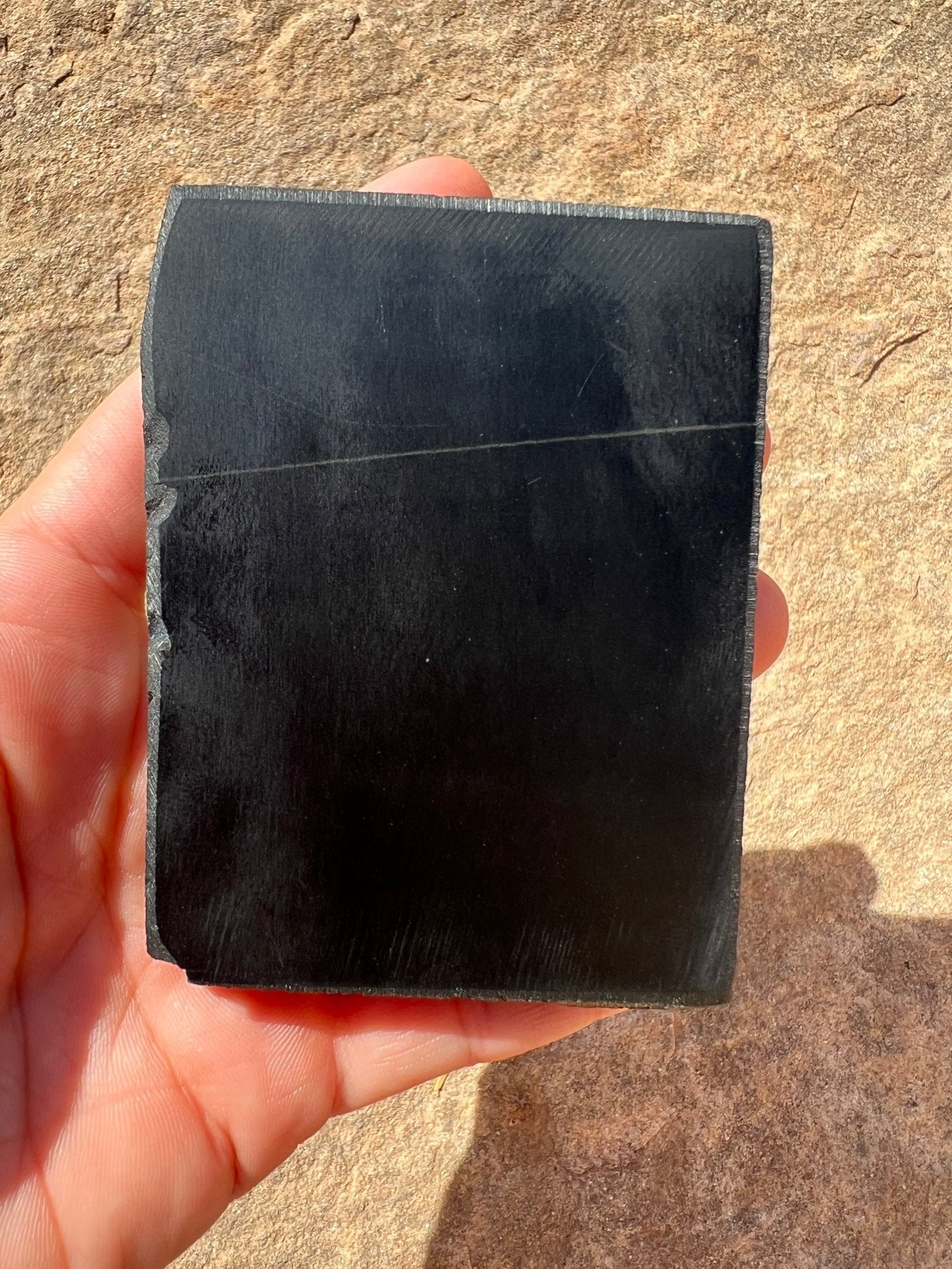 Australian Black Jade Slab 171g - Purple Door Alchemy