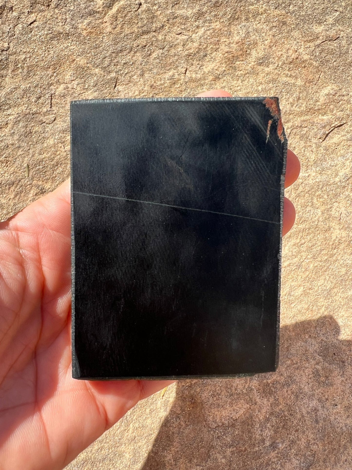 Australian Black Jade Slab 171g - Purple Door Alchemy