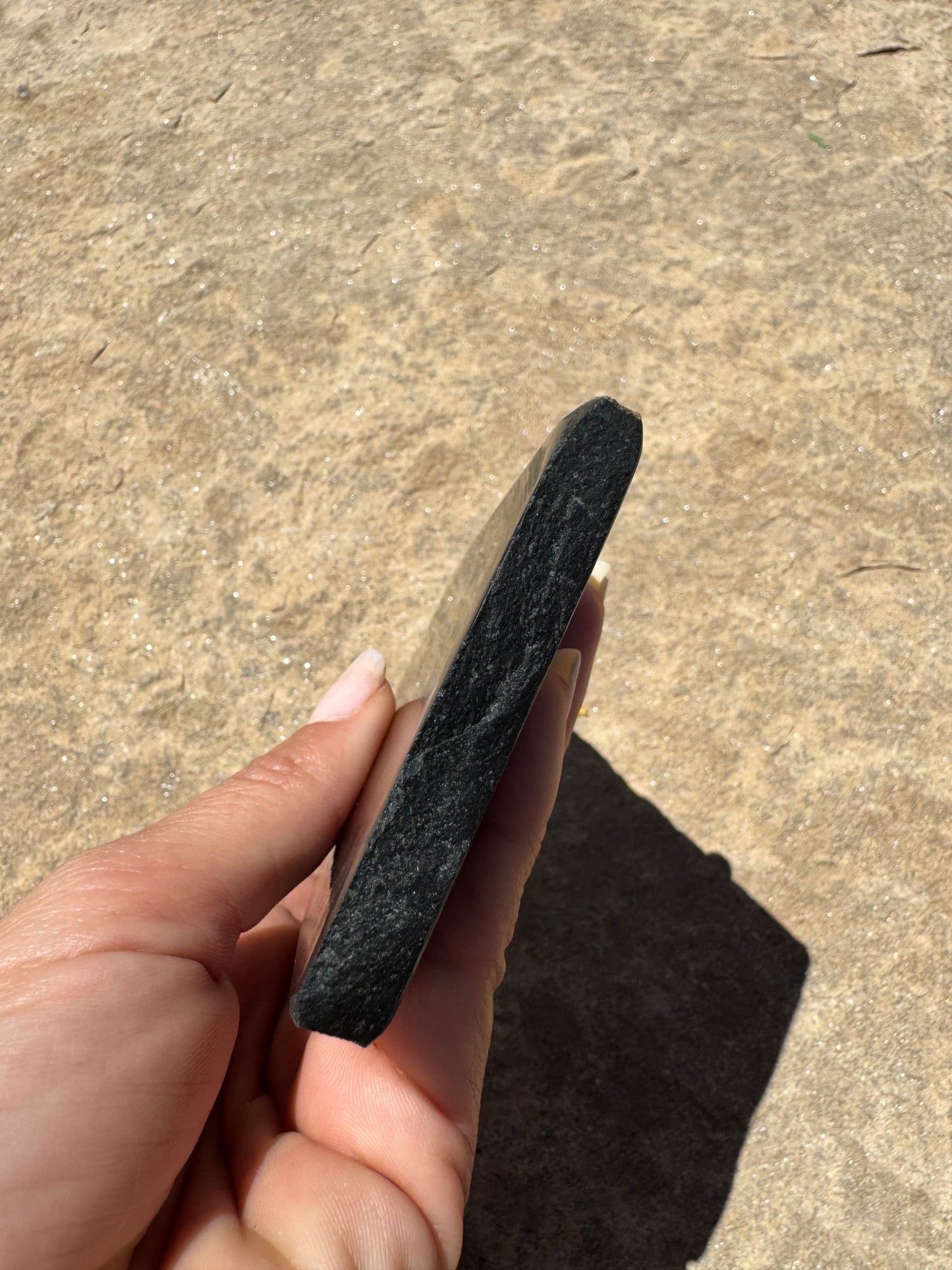 Australian Black Jade Slab 184g - Purple Door Alchemy