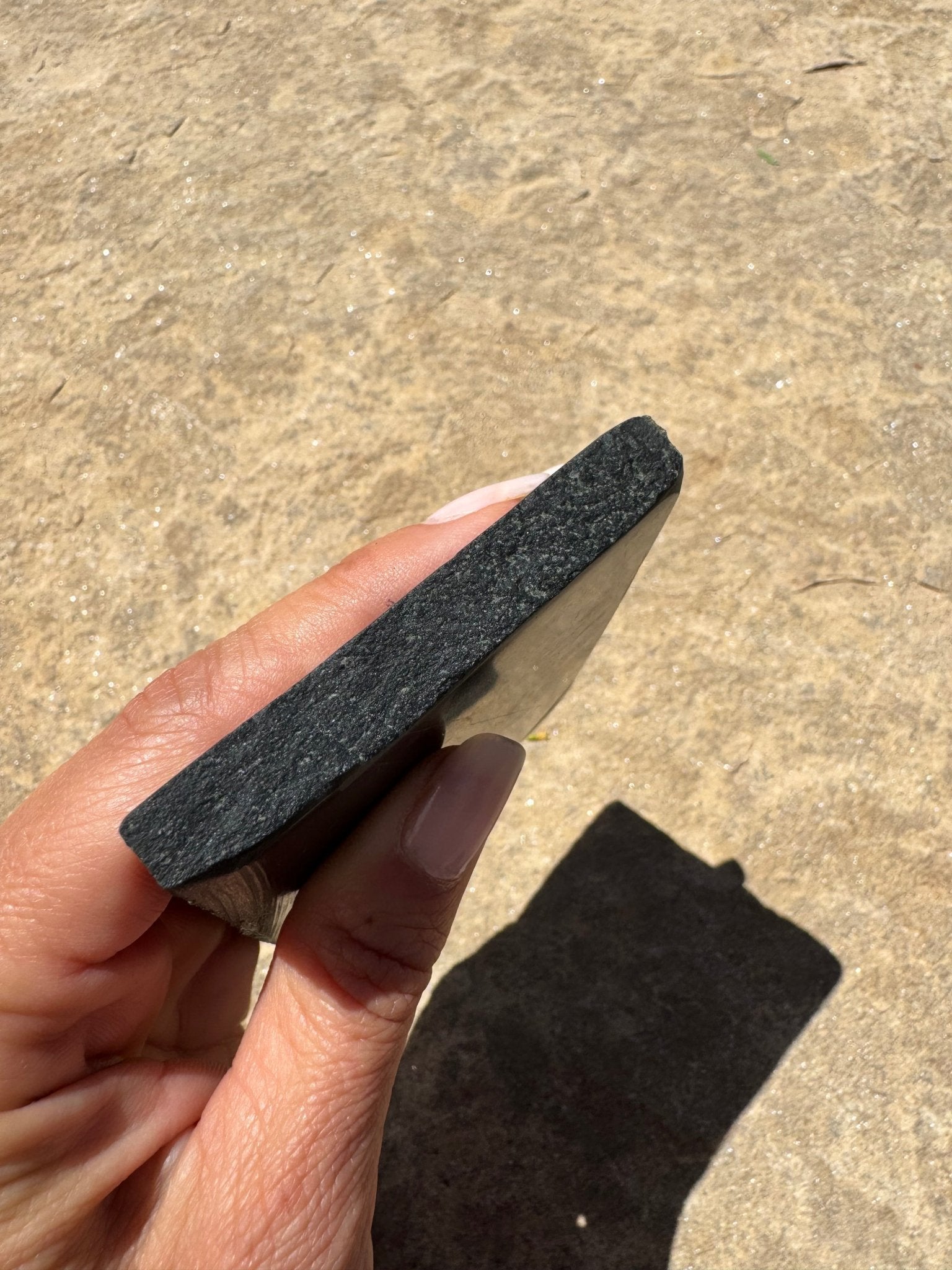 Australian Black Jade Slab 184g - Purple Door Alchemy