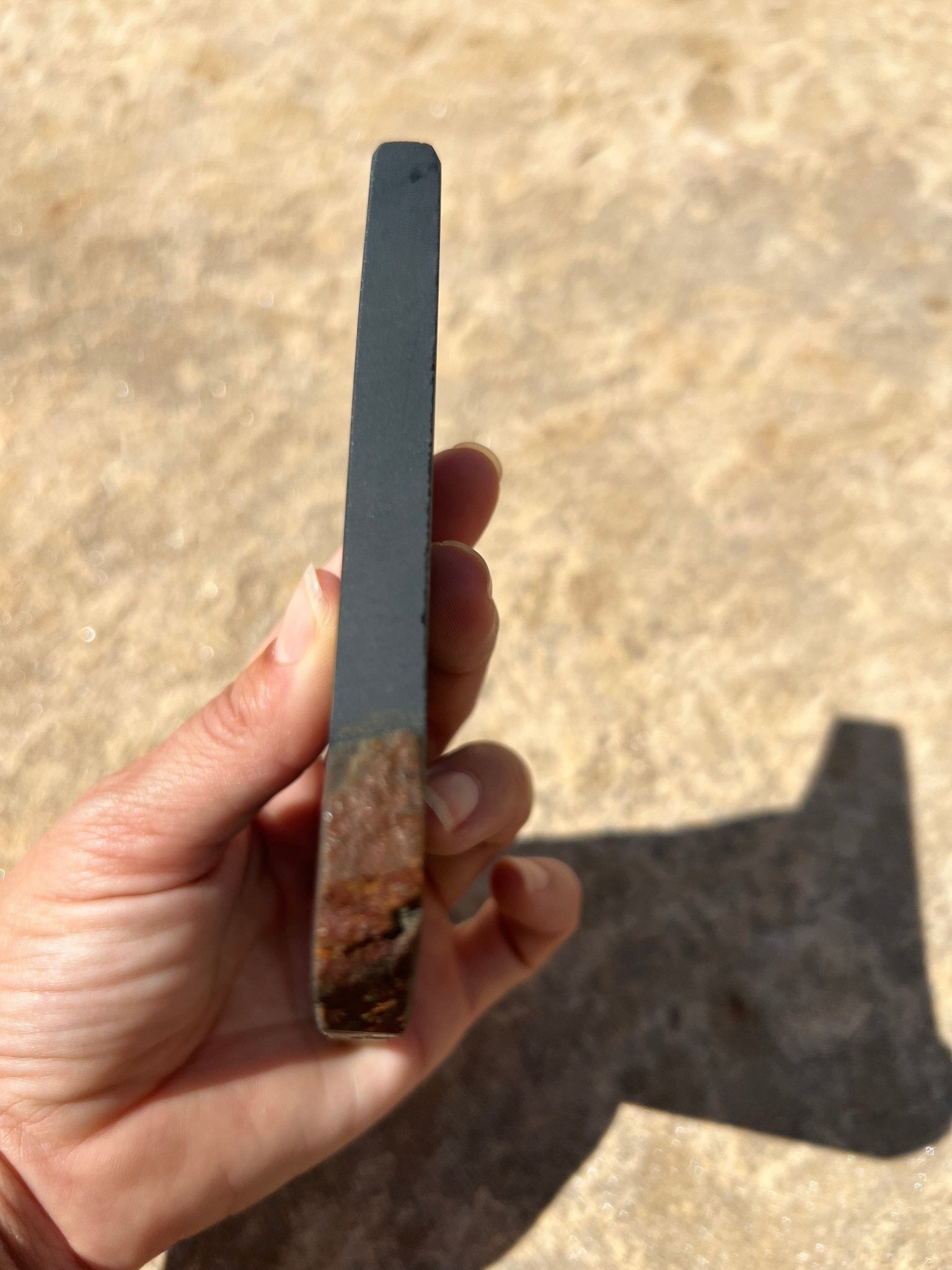 Australian Black Jade Slab 184g - Purple Door Alchemy