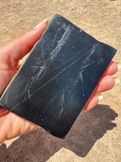 Australian Black Jade Slab 184g - Purple Door Alchemy