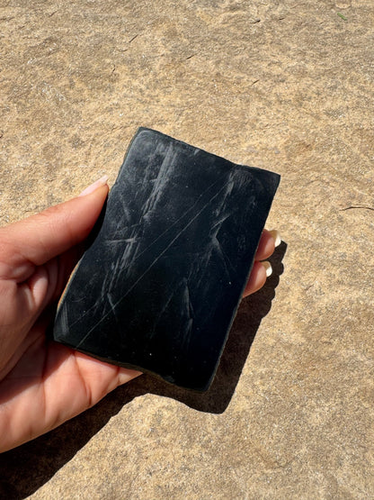 Australian Black Jade Slab 184g - Purple Door Alchemy