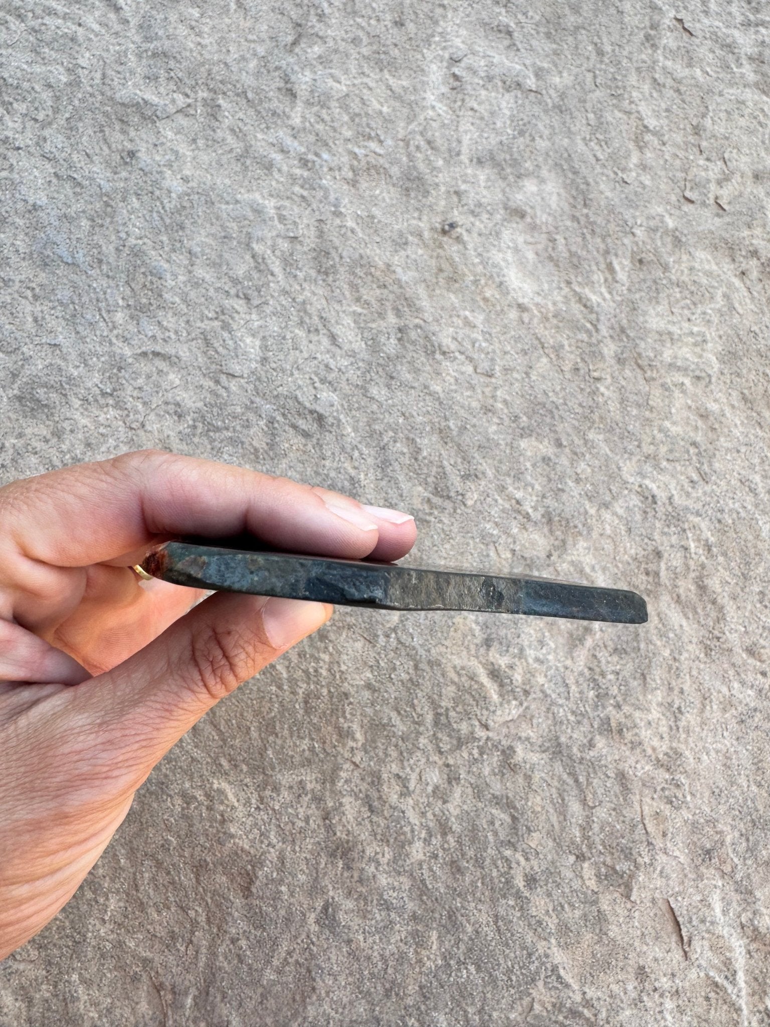 Australian Black Jade Slab 188g - Purple Door Alchemy