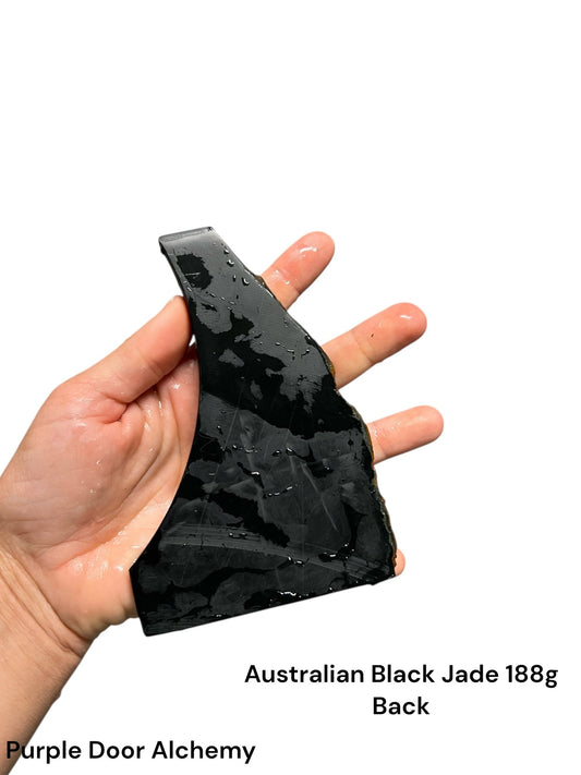 Australian Black Jade Slab 188g - Purple Door Alchemy
