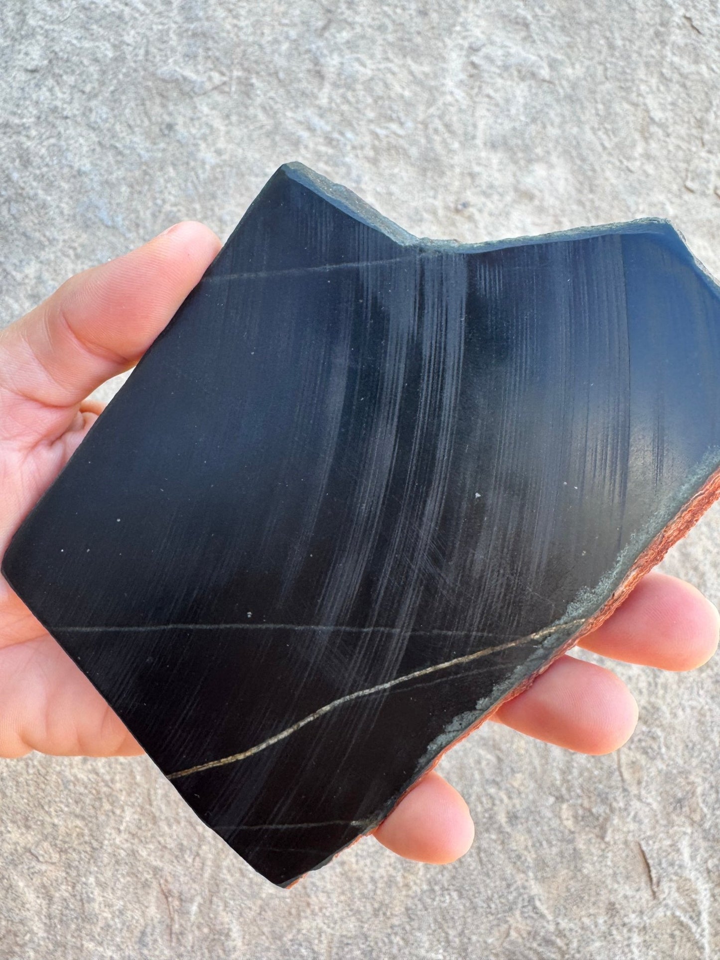 Australian Black Jade Slab 188g - Purple Door Alchemy