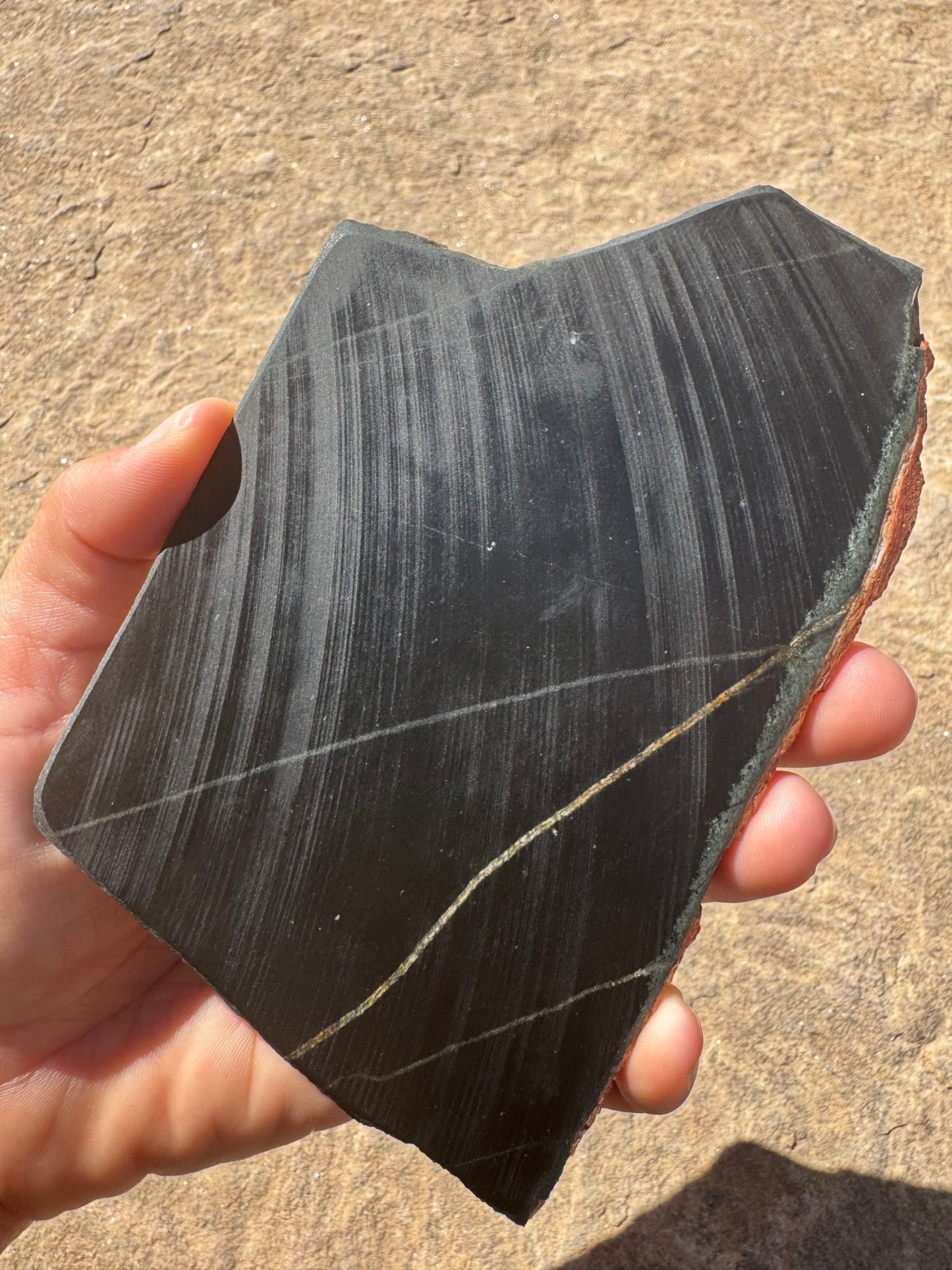 Australian Black Jade Slab 195g - Purple Door Alchemy