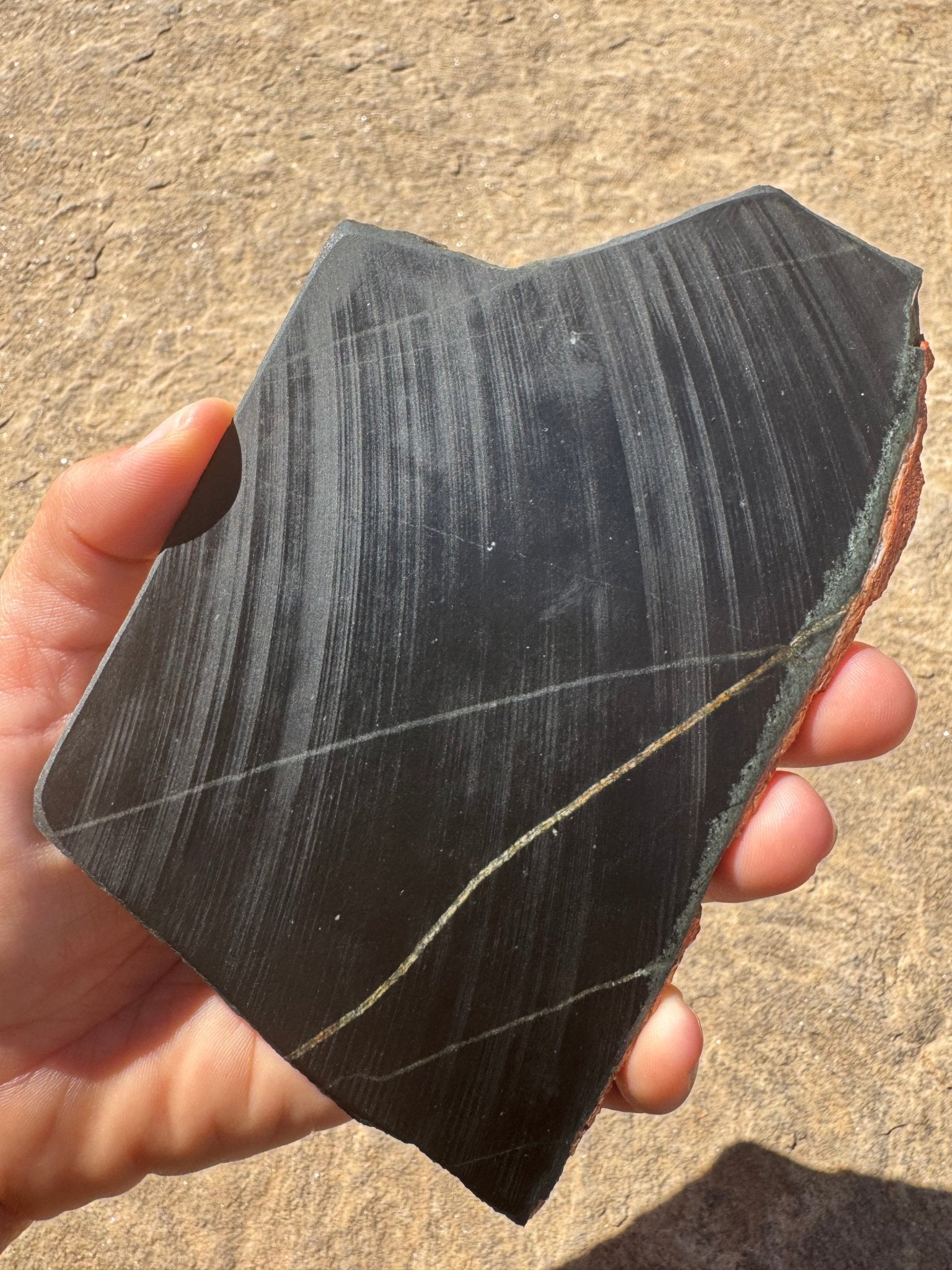 Australian Black Jade Slab 195g - Purple Door Alchemy