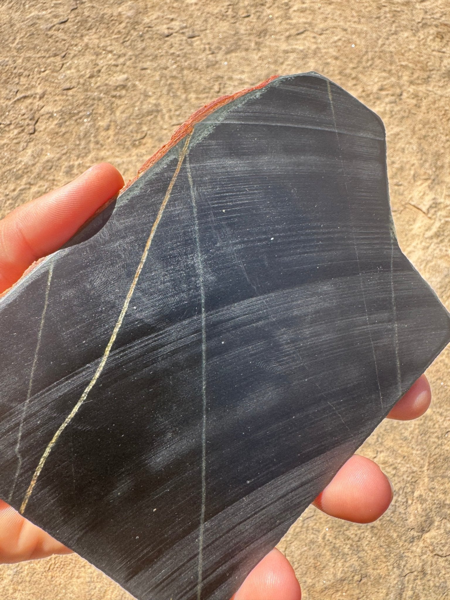 Australian Black Jade Slab 195g - Purple Door Alchemy