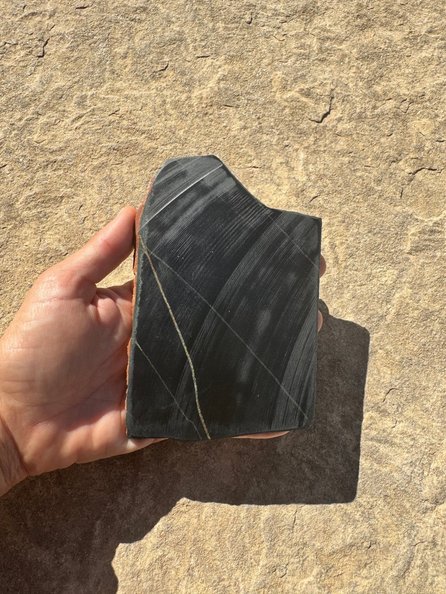 Australian Black Jade Slab 195g - Purple Door Alchemy