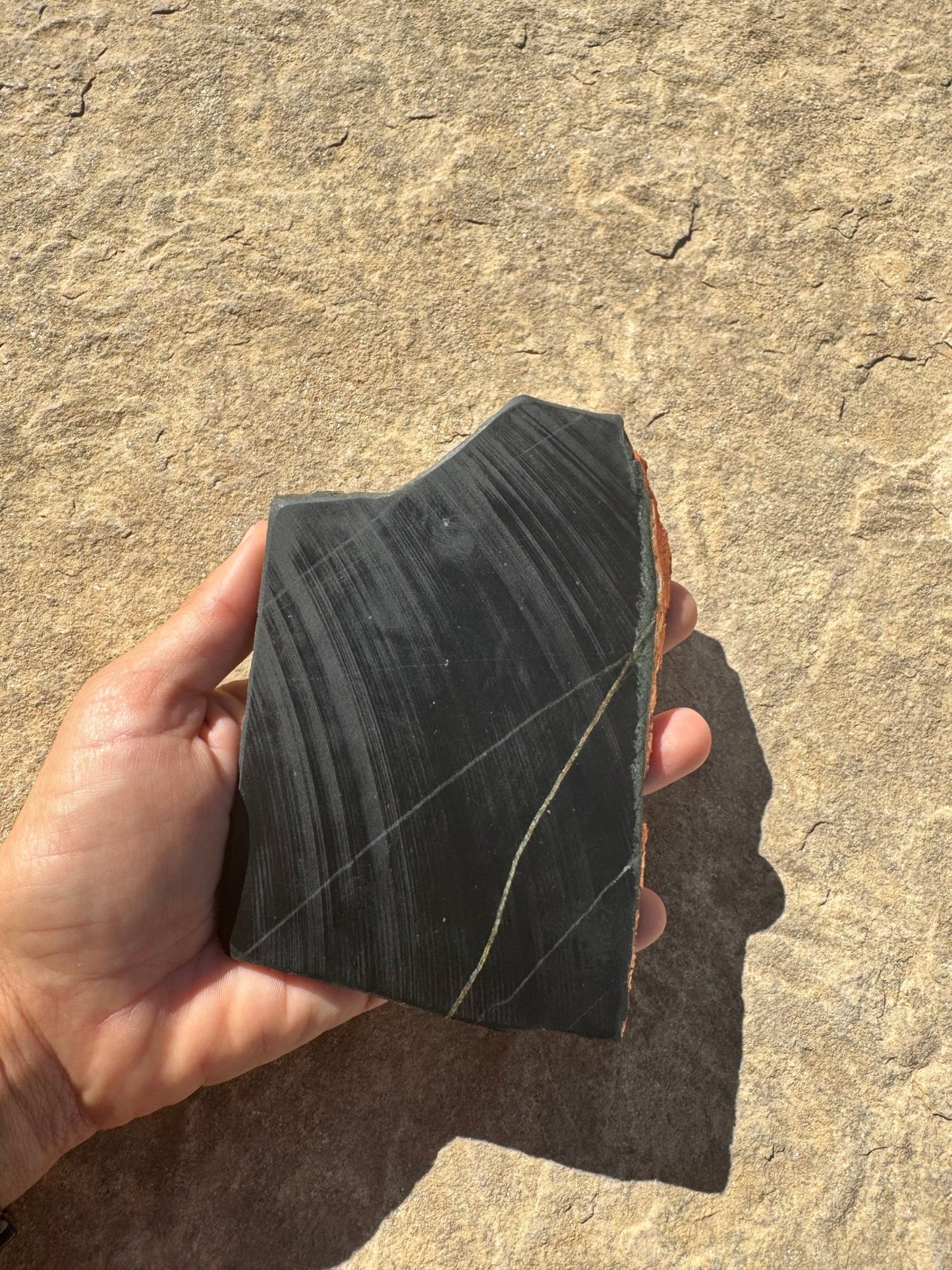 Australian Black Jade Slab 195g - Purple Door Alchemy