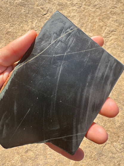 Australian Black Jade Slab 235g - Purple Door Alchemy