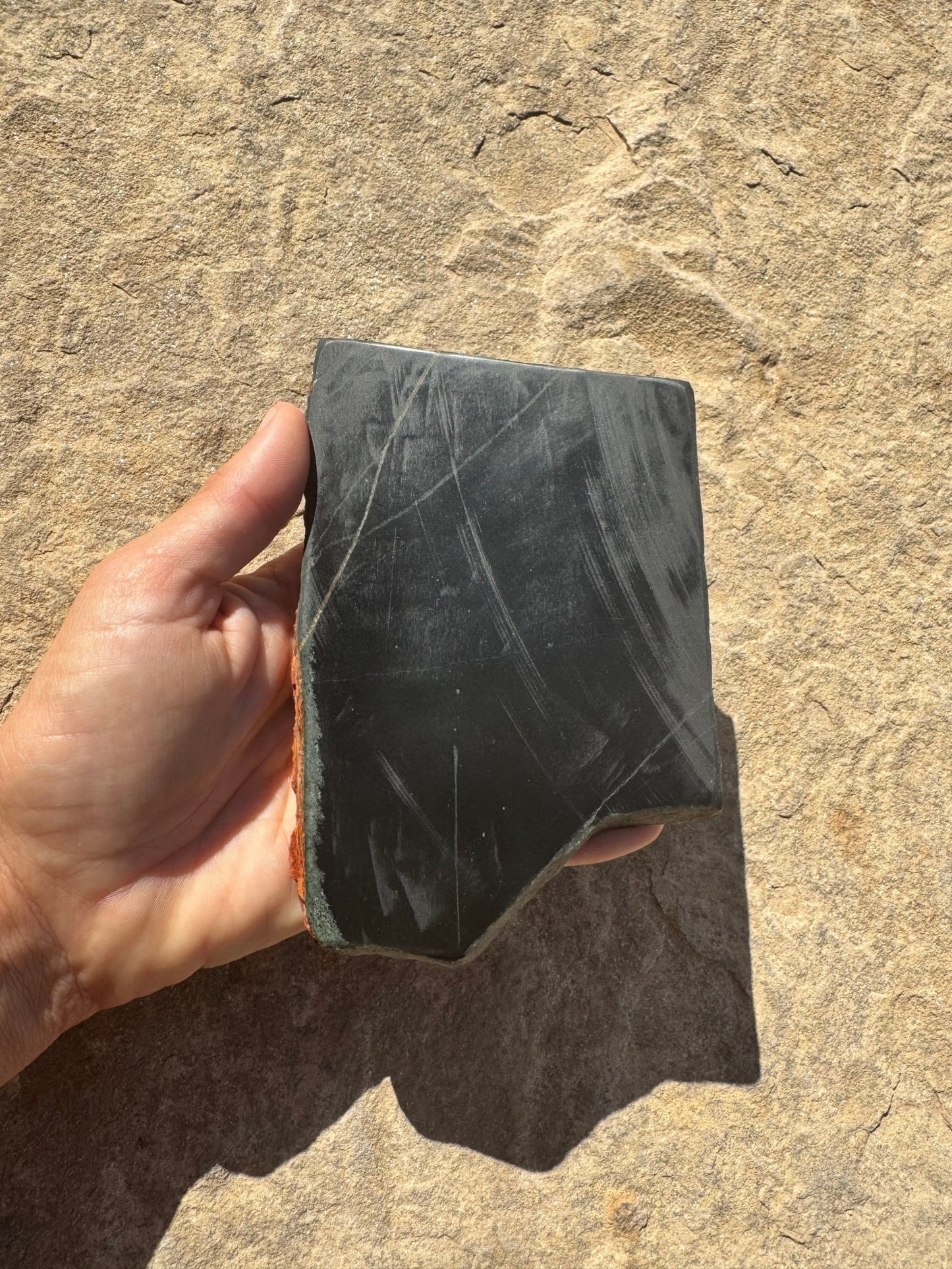Australian Black Jade Slab 235g - Purple Door Alchemy