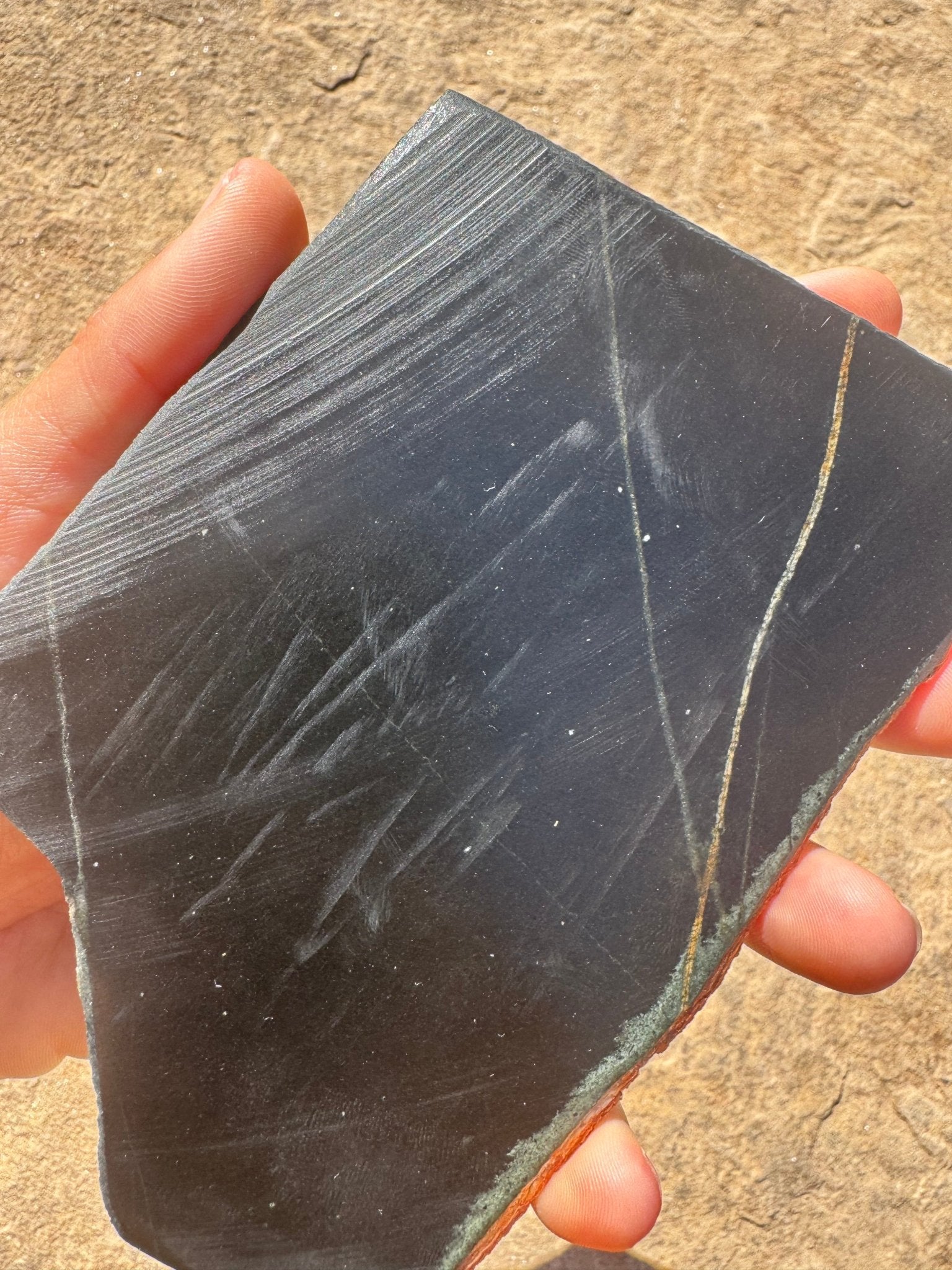 Australian Black Jade Slab 235g - Purple Door Alchemy