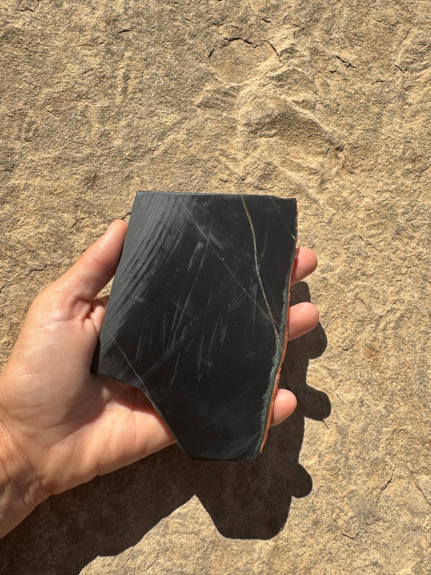 Australian Black Jade Slab 235g - Purple Door Alchemy