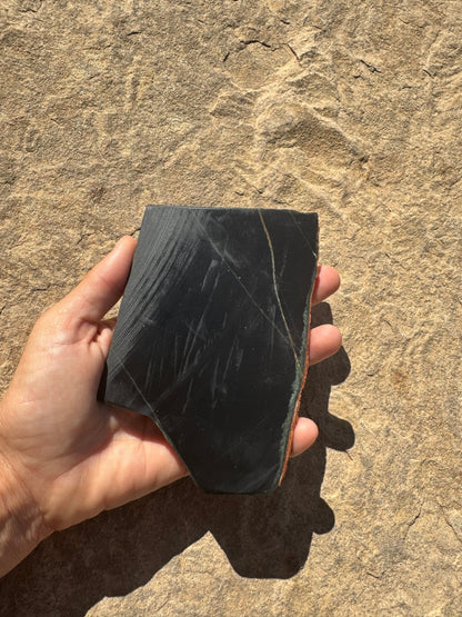 Australian Black Jade Slab 235g - Purple Door Alchemy