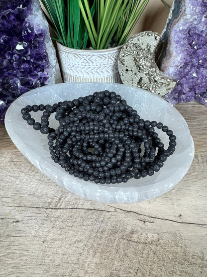 Black Lava Stone Bracelet - Purple Door Alchemy