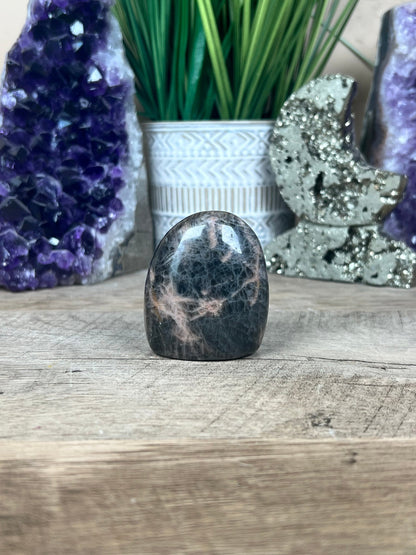 Black Moonstone Freeform 2.1in - Purple Door Alchemy