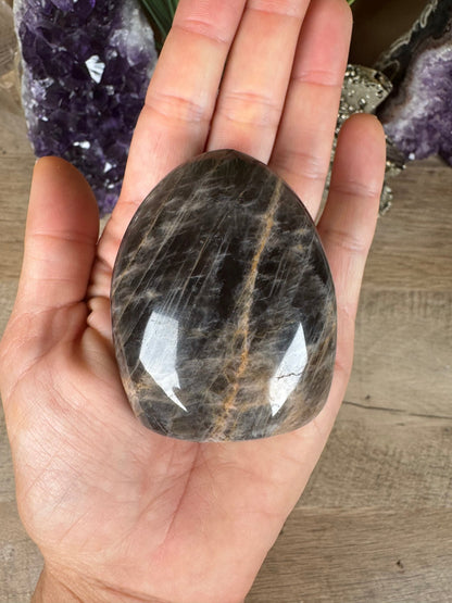 Black Moonstone Freeform - Purple Door Alchemy