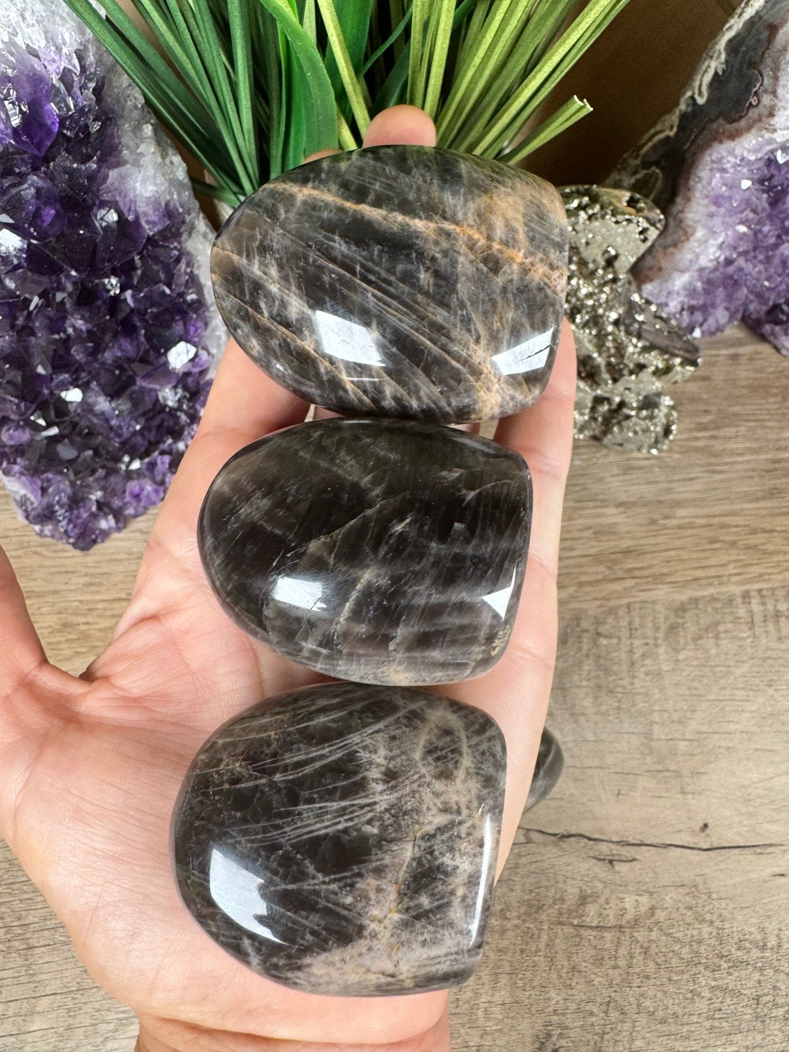 Black Moonstone Freeform - Purple Door Alchemy