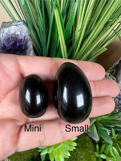 Black Obsidian Egg - Purple Door Alchemy