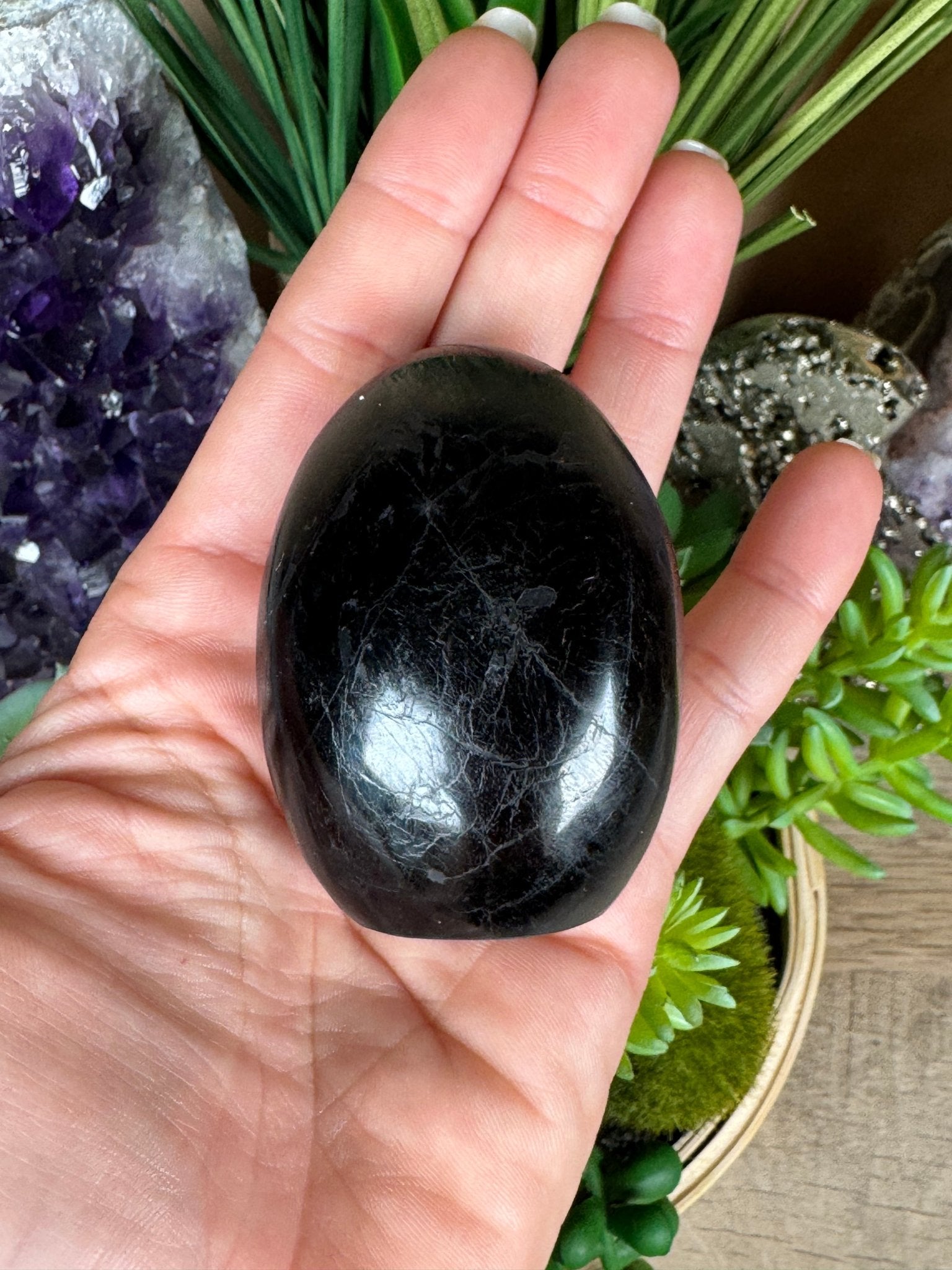 Black Tourmaline Freeform - Purple Door Alchemy