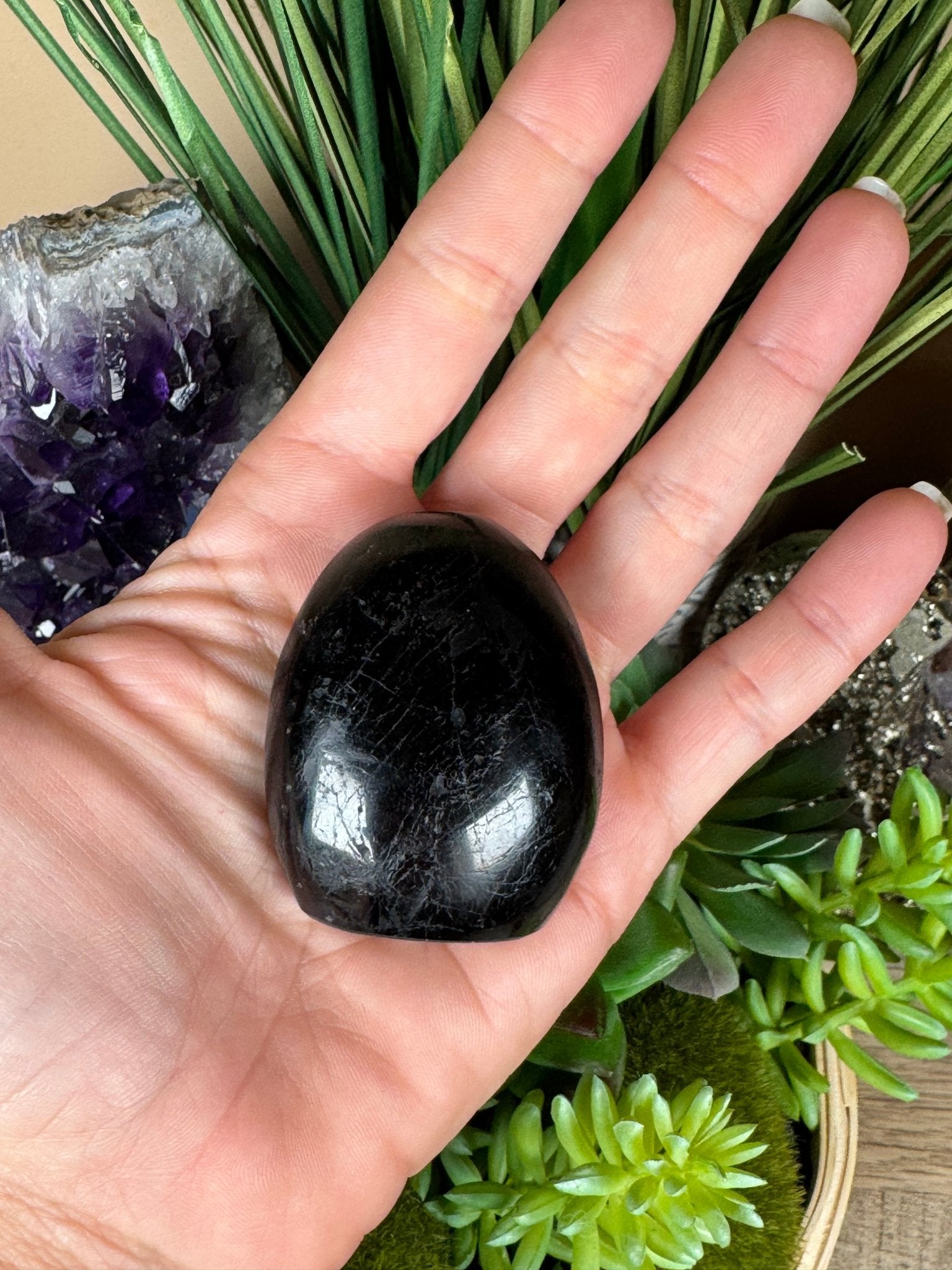 Black Tourmaline Freeform - Purple Door Alchemy