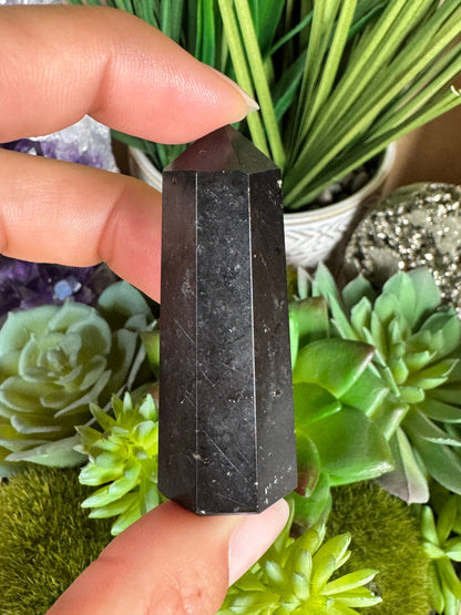 Black Tourmaline Points - Purple Door Alchemy