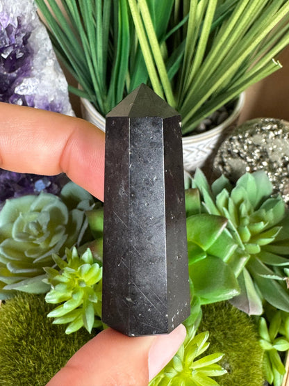 Black Tourmaline Points - Purple Door Alchemy