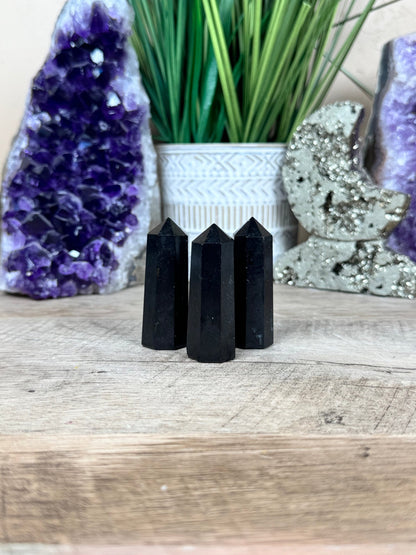 Black Tourmaline Points - Purple Door Alchemy