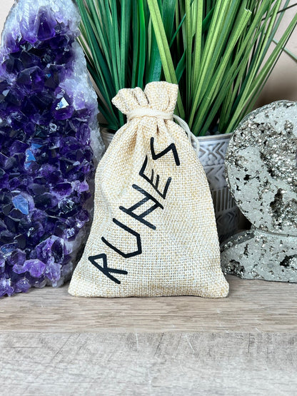 Black Tourmaline Runes - Purple Door Alchemy