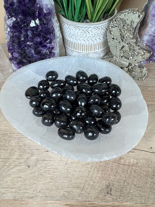 Black Tourmaline Tumble - Purple Door Alchemy