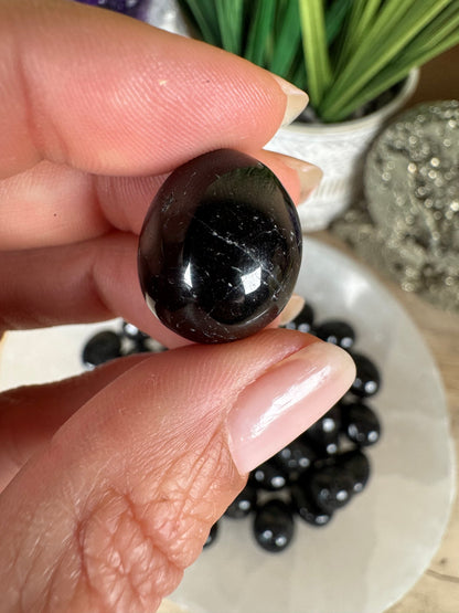 Black Tourmaline Tumble - Purple Door Alchemy
