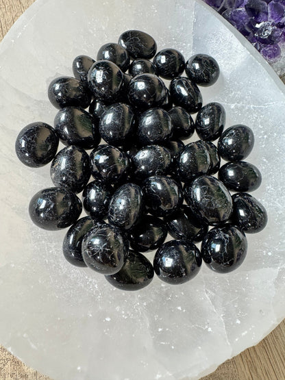 Black Tourmaline Tumble - Purple Door Alchemy