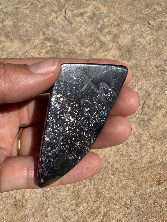Bloodshot Iolite Sunstone Slab 20g - Purple Door Alchemy