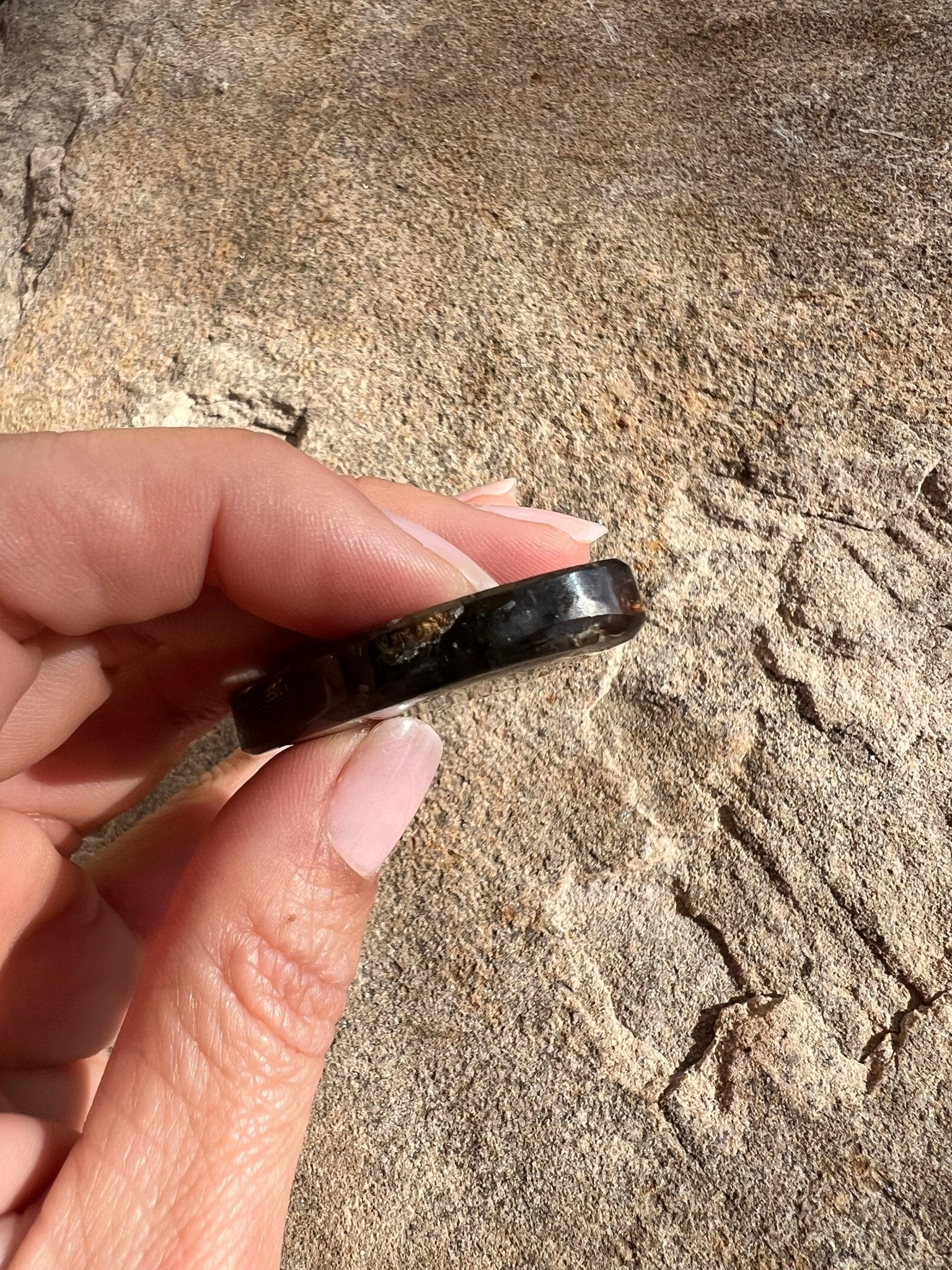 Bloodshot Iolite Sunstone Slab 28g - Purple Door Alchemy