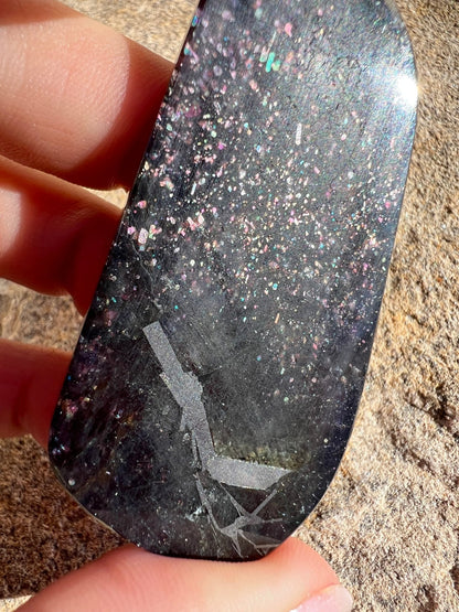 Bloodshot Iolite Sunstone Slab 28g - Purple Door Alchemy