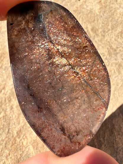 Bloodshot Iolite Sunstone Slab 32g - Purple Door Alchemy