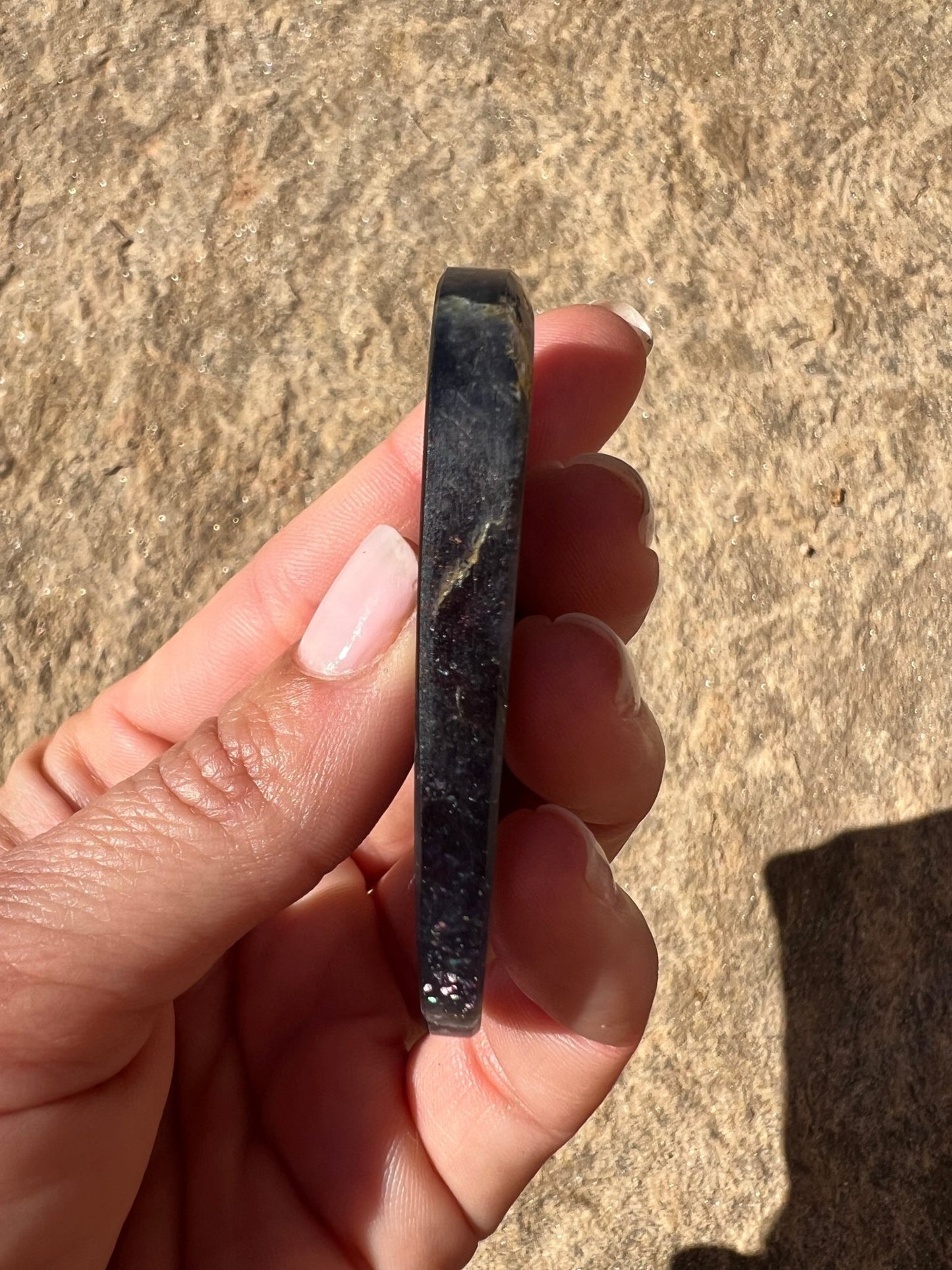 Bloodshot Iolite Sunstone Slab 32g - Purple Door Alchemy