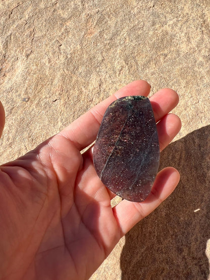 Bloodshot Iolite Sunstone Slab 32g - Purple Door Alchemy